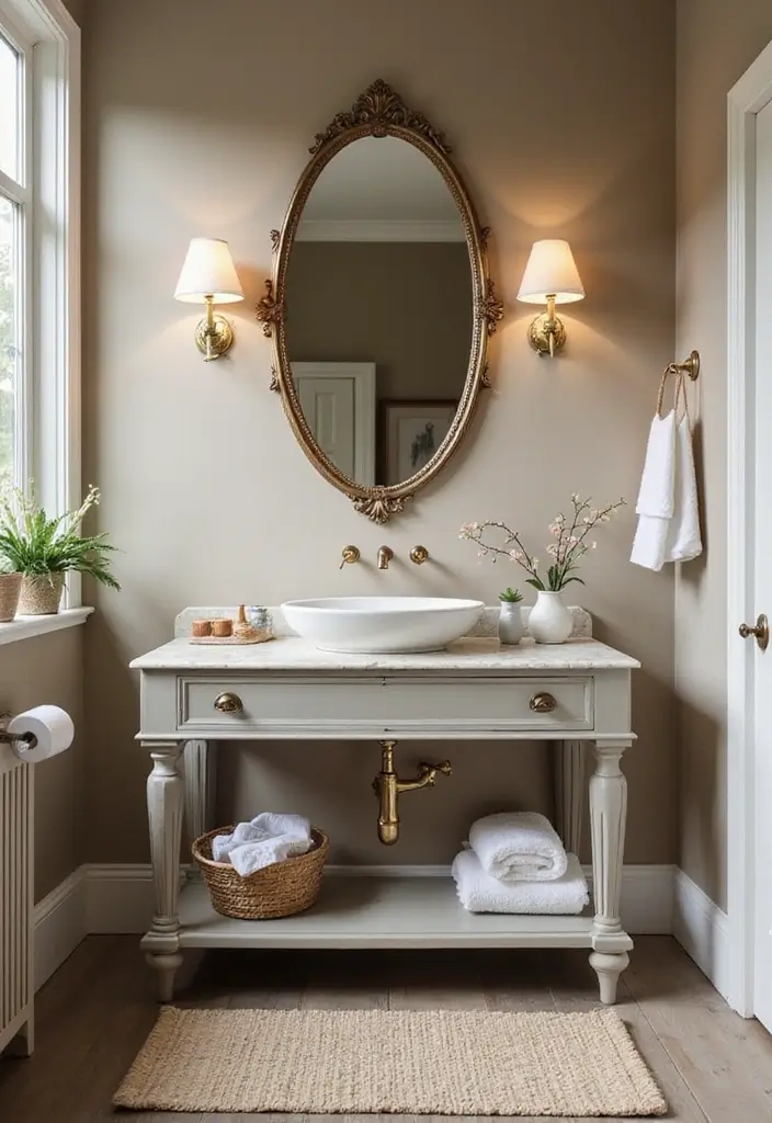 28 Cool Sinks Bathroom Designs That Stand Out - 27. Timeless Classic Sinks