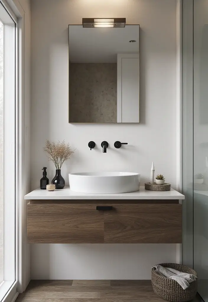 28 Cool Sinks Bathroom Designs That Stand Out - 4. Wall-Mounted Wonders