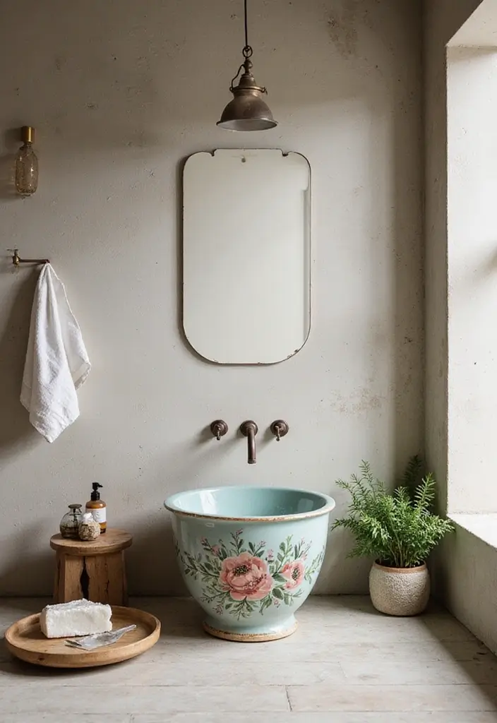 28 Cool Sinks Bathroom Designs That Stand Out - 5. Artistic Statement Sinks