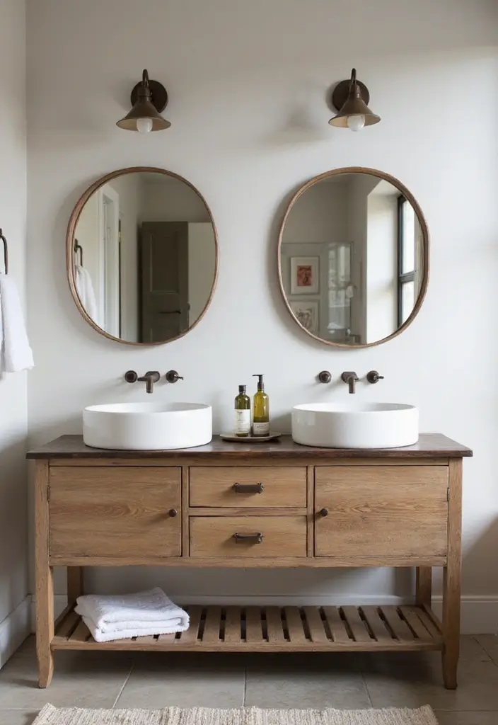 28 Cool Sinks Bathroom Designs That Stand Out - 7. Double Vessel Sinks