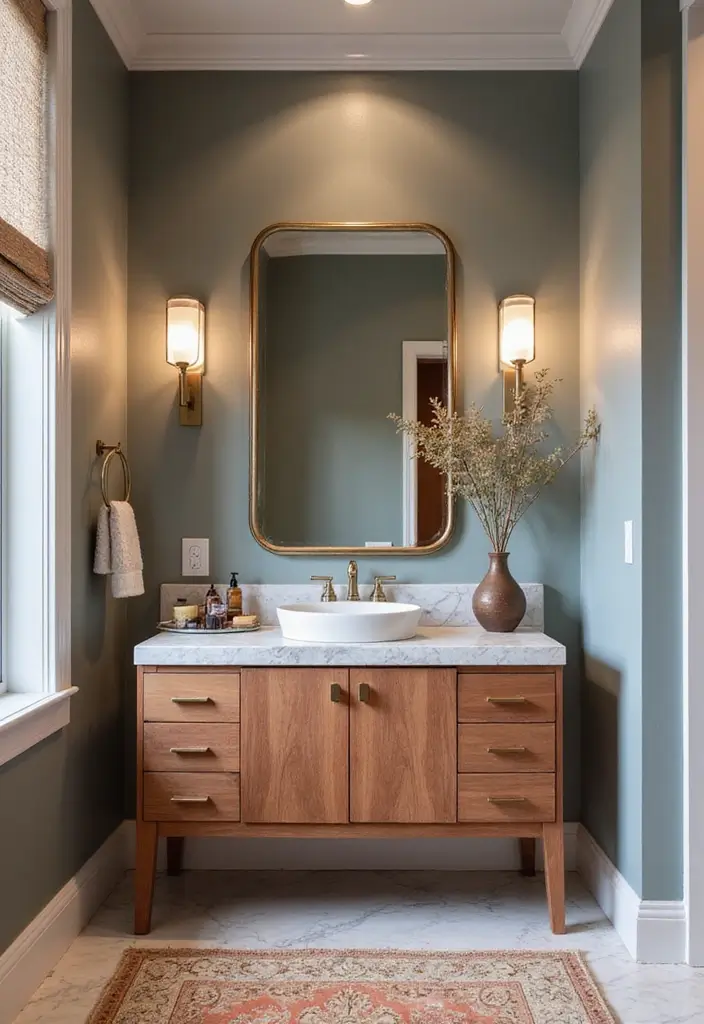 28 Modern Bathroom Cabinet Ideas That Elevate Storage - 15. Statement Pieces