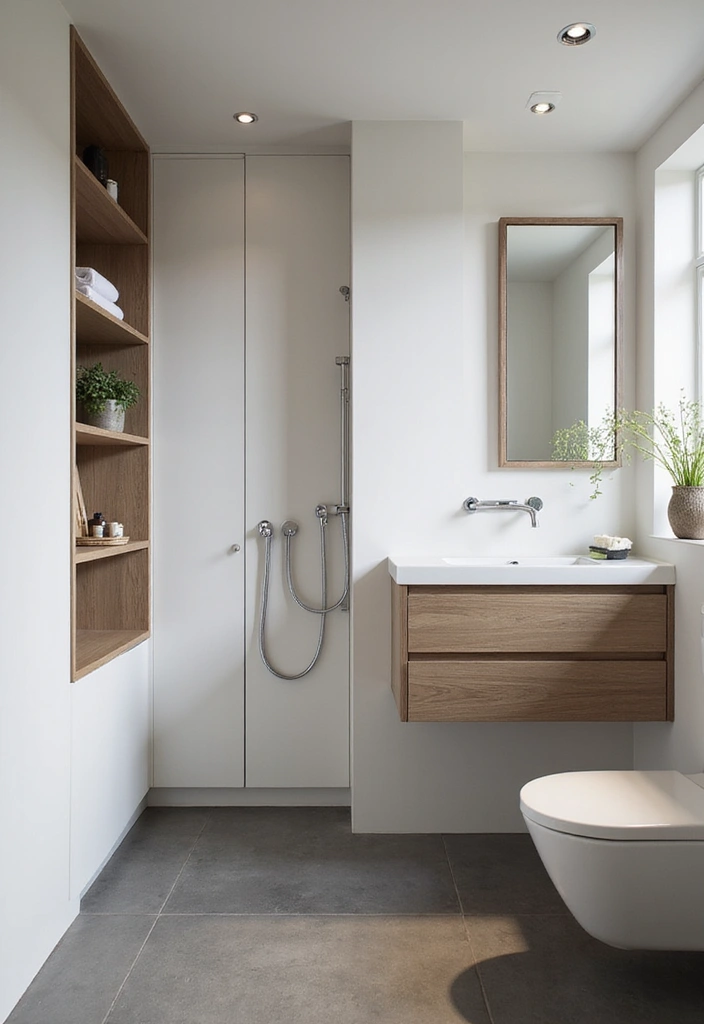 28 Modern Bathroom Cabinet Ideas That Elevate Storage - 17. Hidden Cabinets