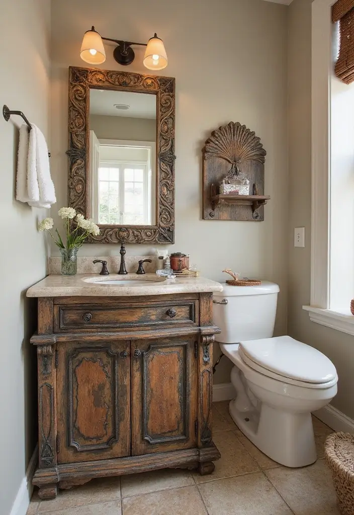 28 Modern Bathroom Cabinet Ideas That Elevate Storage - 25. Artistic Cabinet Designs