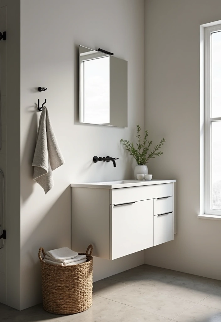 28 Modern Bathroom Cabinet Ideas That Elevate Storage - 26. Compact Cabinet Solutions