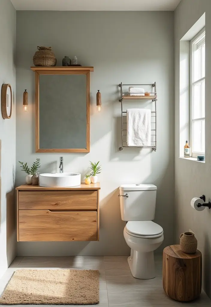 28 Modern Bathroom Cabinet Ideas That Elevate Storage - 27. Upcycled Furniture Cabinets