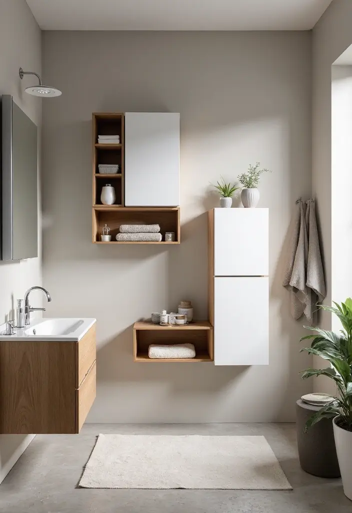 28 Modern Bathroom Cabinet Ideas That Elevate Storage - 4. Multi-Functional Storage