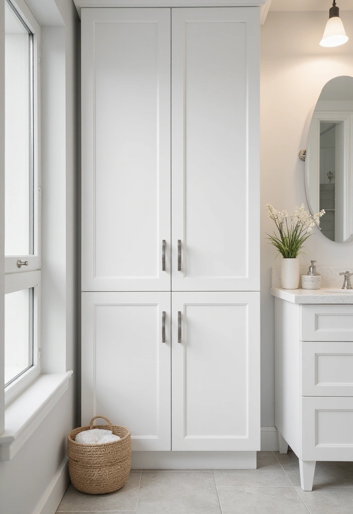 28 Modern Bathroom Cabinet Ideas That Elevate Storage - 6. Minimalist Designs