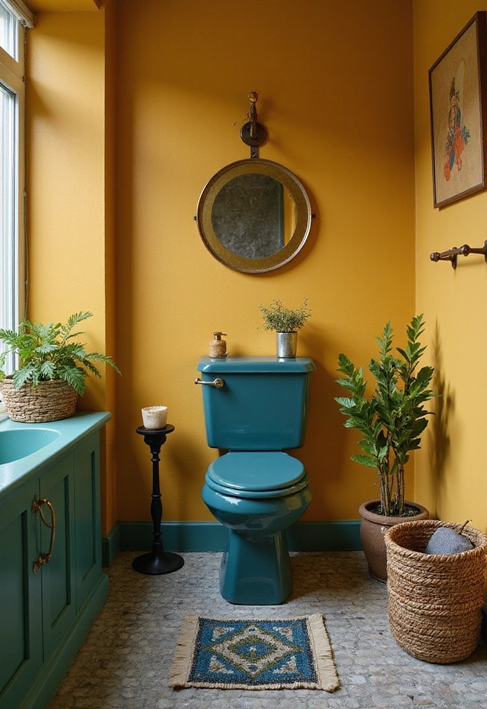 28 Paint Colors for Bathroom That Set the Mood - 12. Warm Mustard