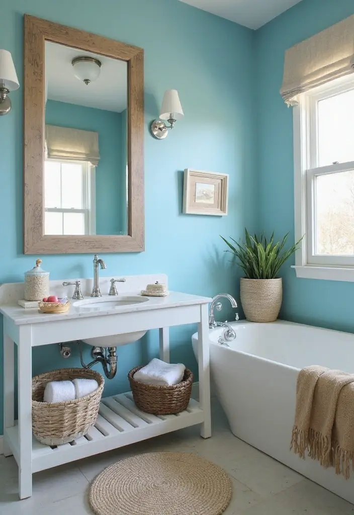 28 Paint Colors for Bathroom That Set the Mood - 25. Surfer Blue