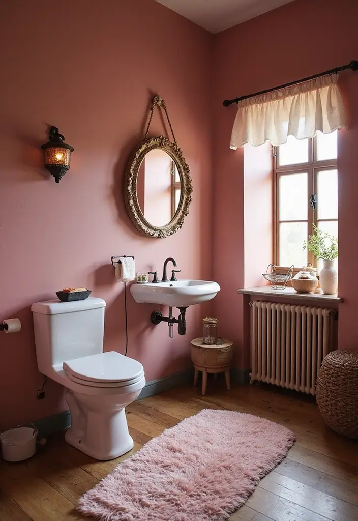 28 Paint Colors for Bathroom That Set the Mood - 26. Cherry Blossom Pink