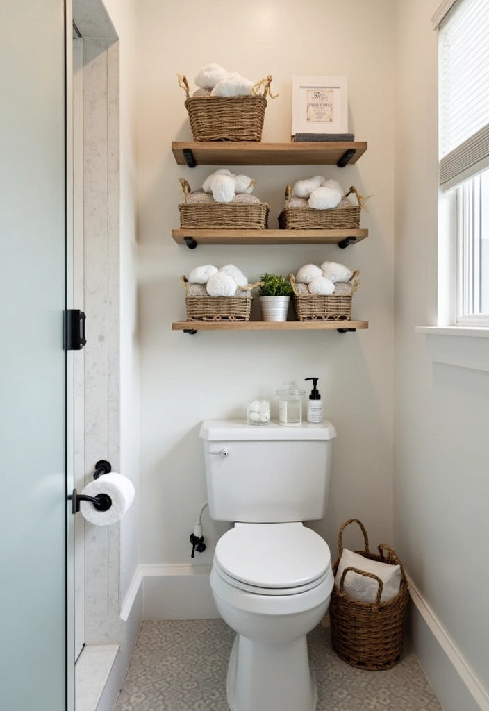28 Small Powder Bathroom Ideas That Feel Expensive - 10. Space-Saving Solutions