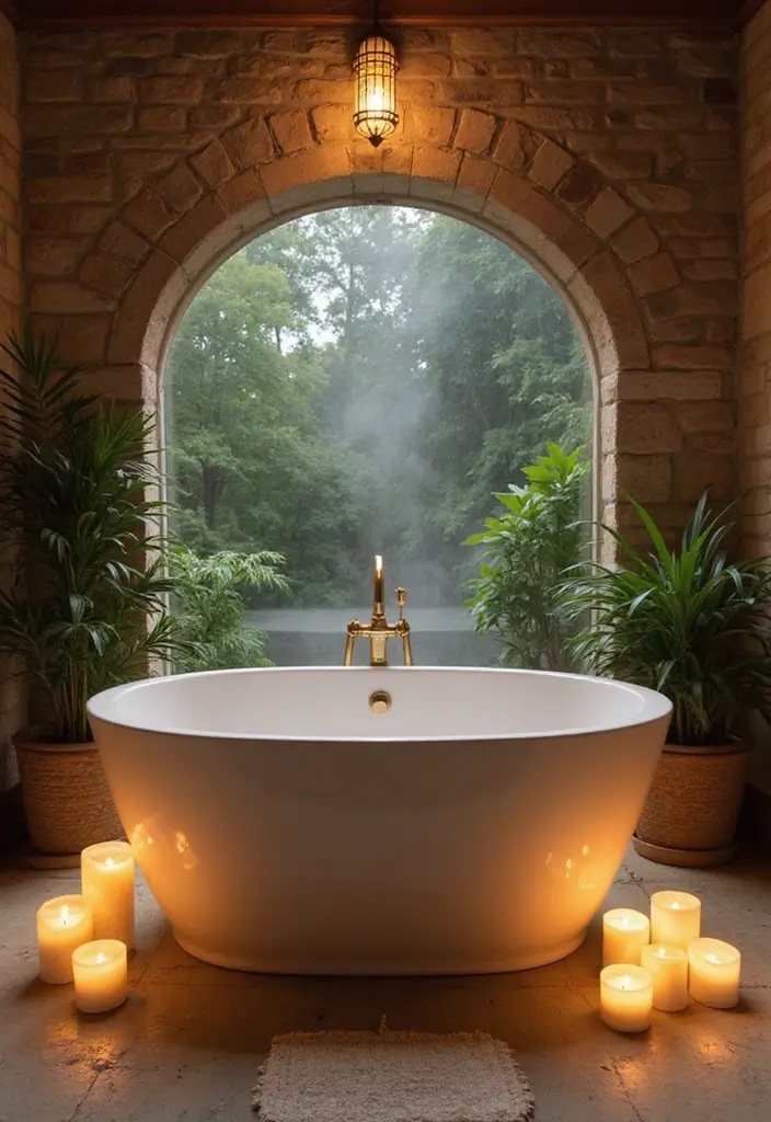 28 Steam Bathroom Ideas That Feel Spa-Worthy - 10. Luxurious Bathtub Integration