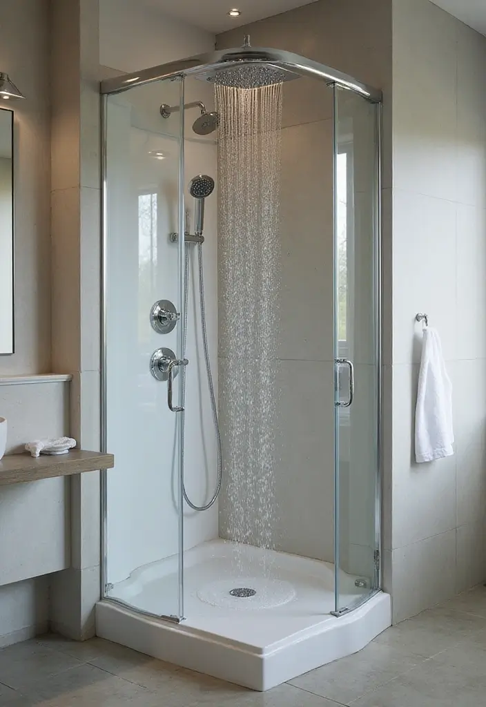 28 Steam Bathroom Ideas That Feel Spa-Worthy - 22. Unique Shower Heads