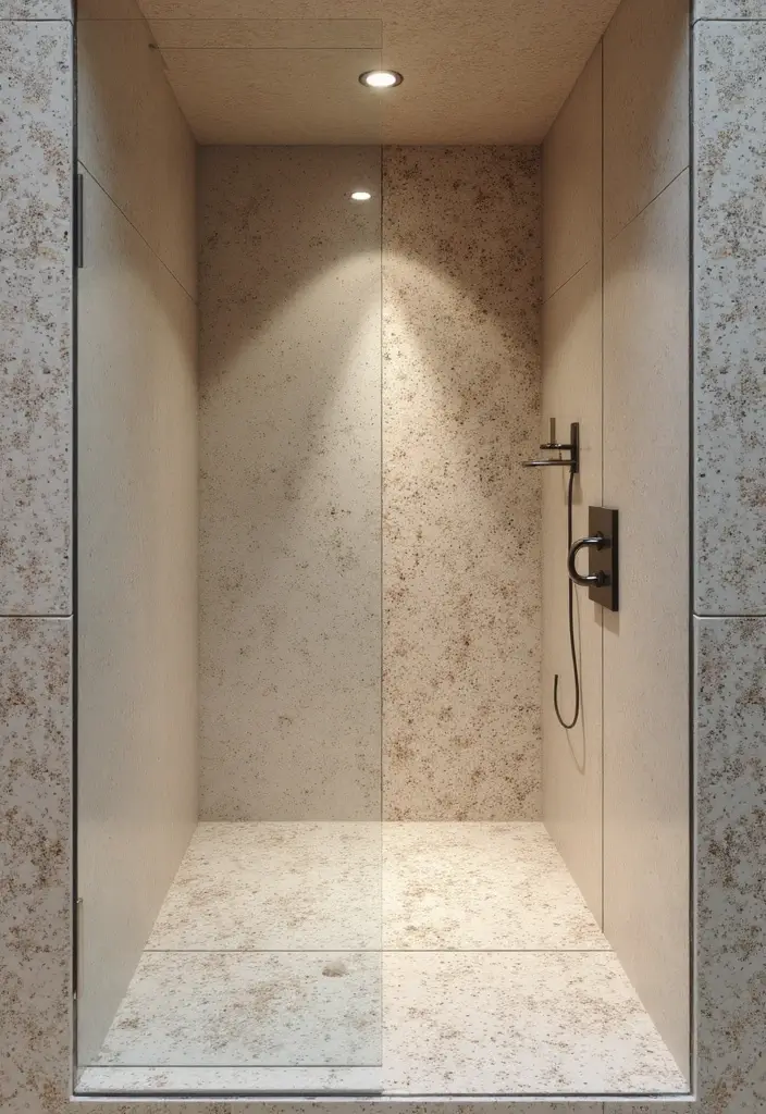 28 Timeless Bathroom Shower Tile Ideas That Age Gracefully - 3. Terrazzo Tiles