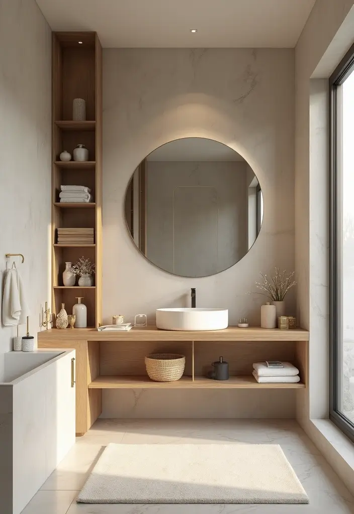 29 Bathroom Cabinet Ideas That Boost Functionality - 26. Spa-Inspired Storage Solutions