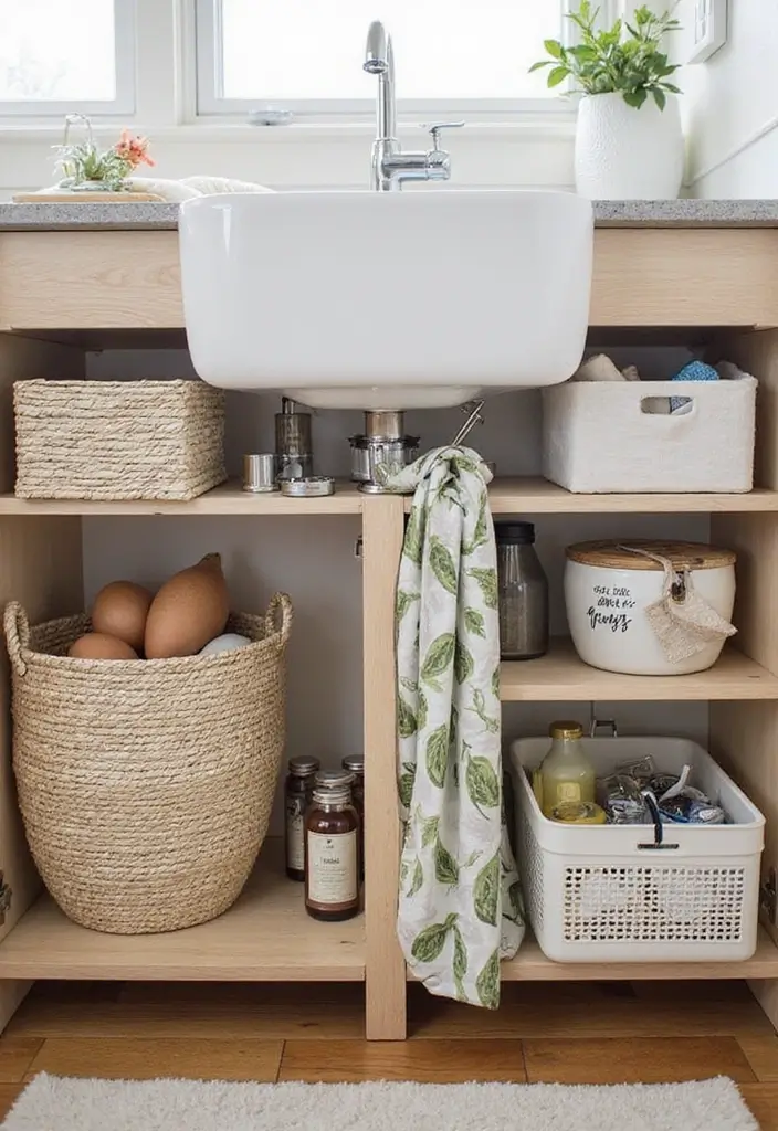 29 Bathroom Cabinet Ideas That Boost Functionality - 4. Under-Sink Storage Solutions