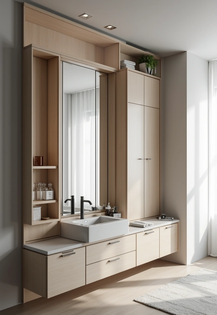 29 Bathroom Cabinet Ideas That Boost Functionality - 6. Multi-functional Cabinets
