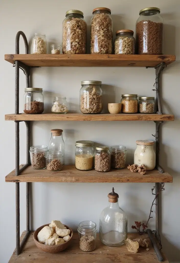 29 Bathroom Jars Ideas for Stylish Storage - 11. Upcycled Jars