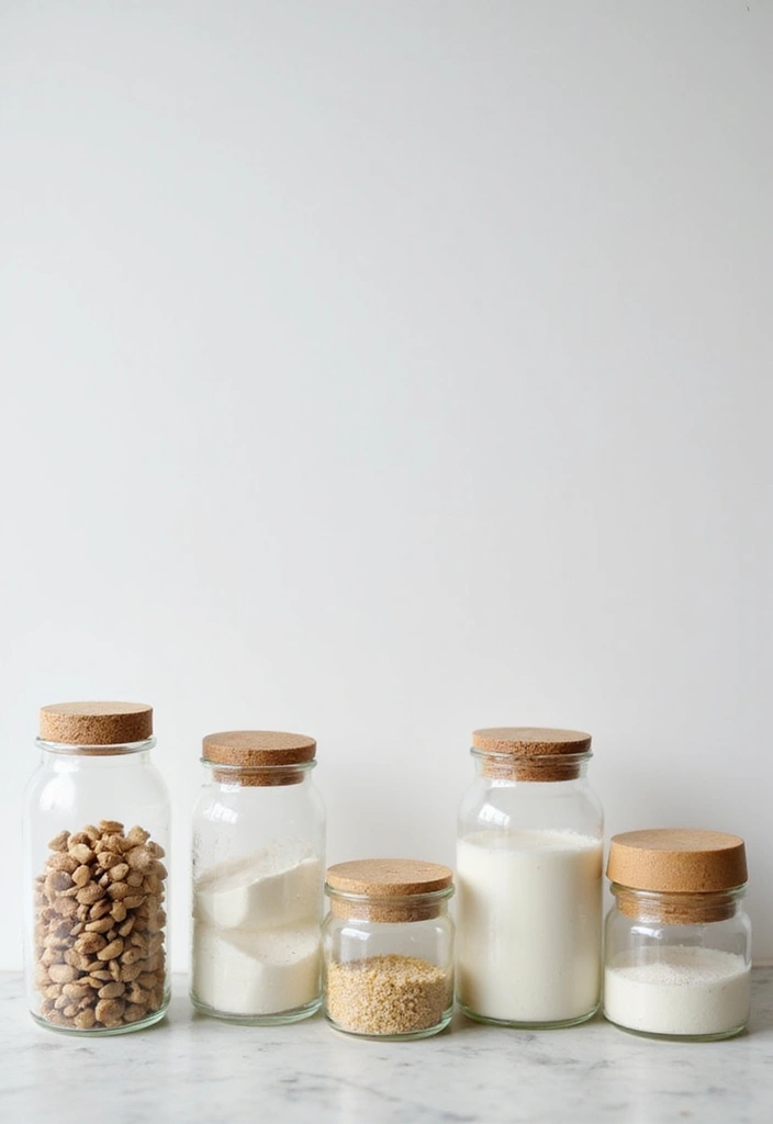 29 Bathroom Jars Ideas for Stylish Storage - 18. Clear Jars with Lids