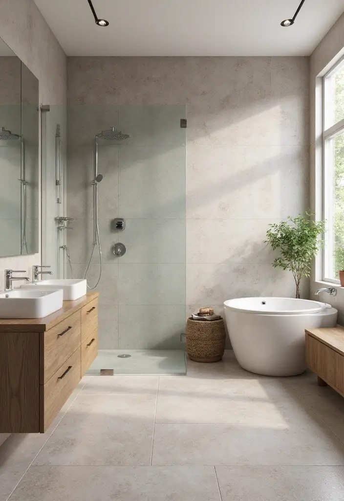 29 Bathroom Tiles Design Ideas for Small Spaces That Impress - 13. Eco-Friendly Vinyl Tiles