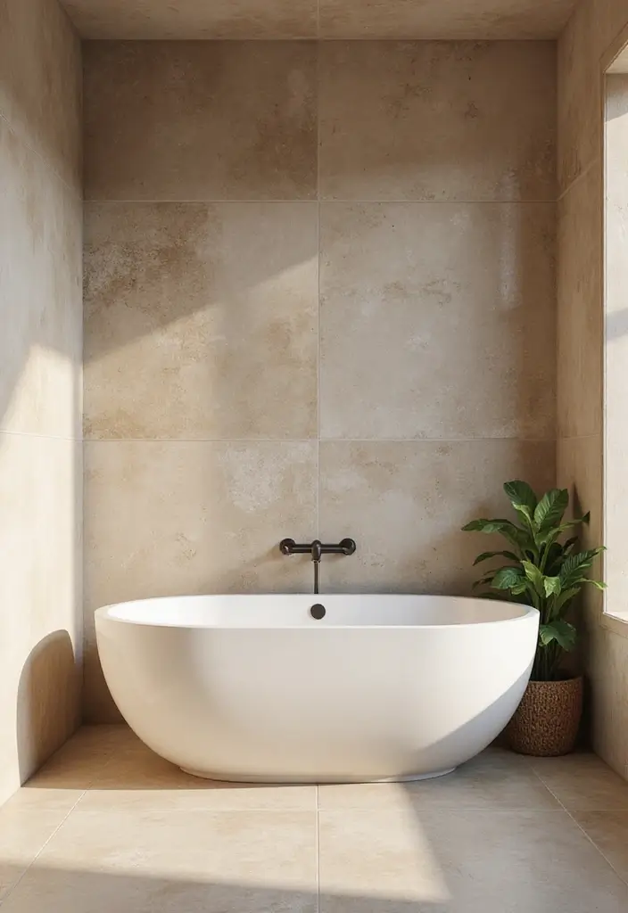 29 Bathroom Tiles Design Ideas for Small Spaces That Impress - 22. Neutral Earth Tones