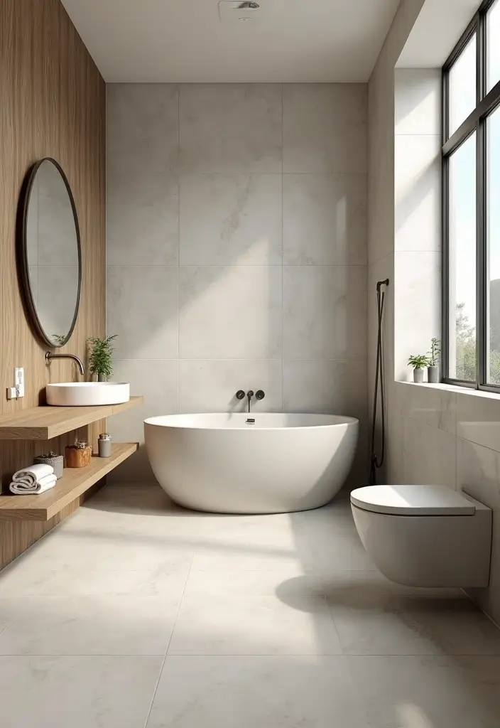 29 Bathroom Tiles Design Ideas for Small Spaces That Impress - 26. Eco-Friendly Porcelain Tiles