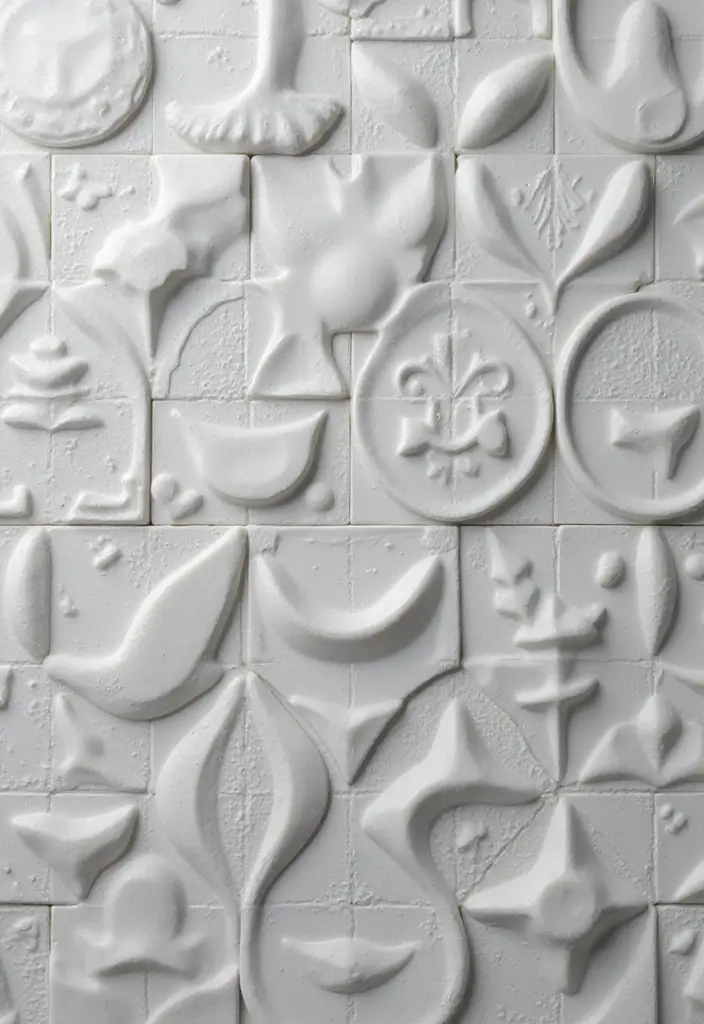 29 Bathroom Tiles Design Ideas for Small Spaces That Impress - 6. 3D Textured Tiles