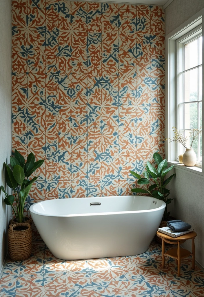 29 Bathroom Tiles Design Ideas for Small Spaces That Impress - 8. Vintage Encaustic Tiles