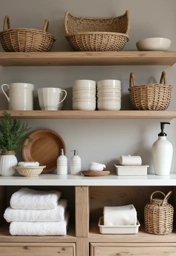 29 Black Farmhouse Bathroom Ideas That Blend Rustic and Modern - 8. Farmhouse Accessories