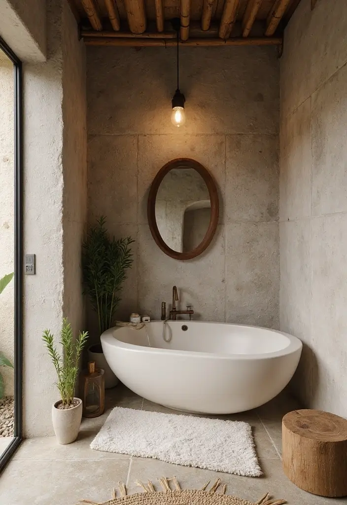 29 Boho Small Bathroom Ideas That Feel Effortlessly Cool - 9. Natural Elements