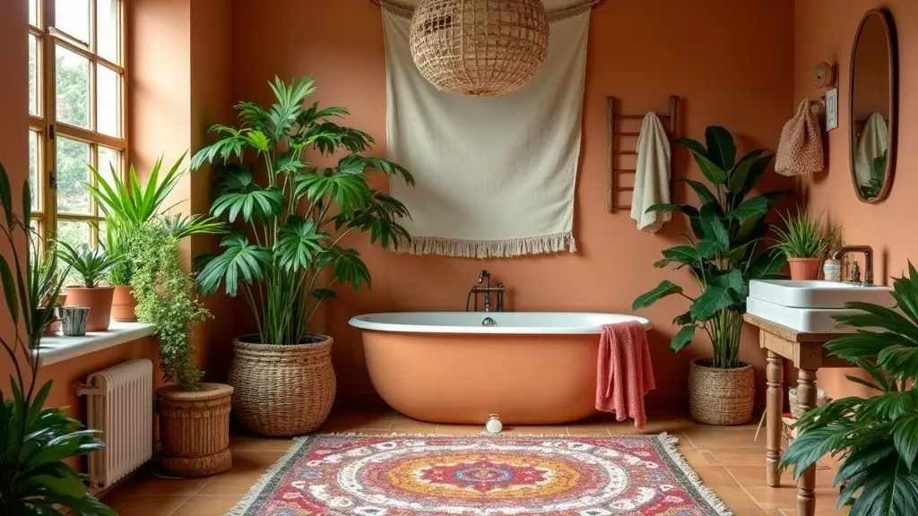 29 Boho Small Bathroom Ideas That Feel Effortlessly Cool