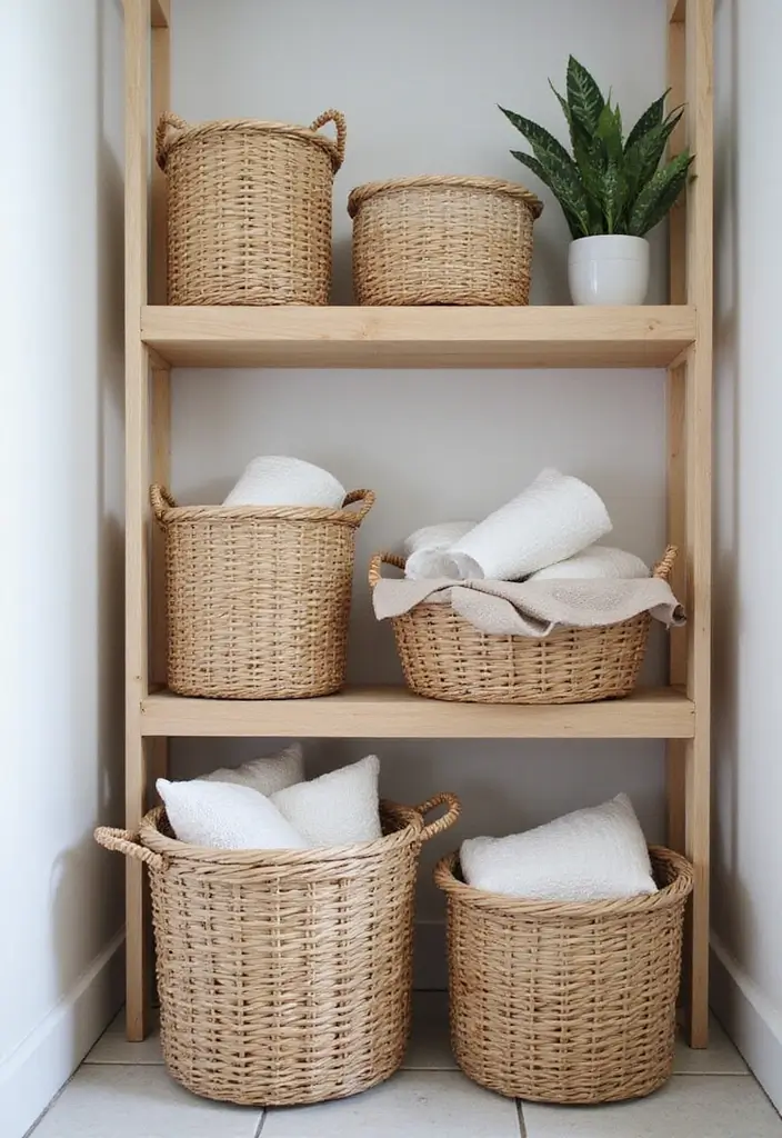 29 IKEA Bathroom Hack Ideas That Transform Your Space - 10. Repurposed IKEA Baskets