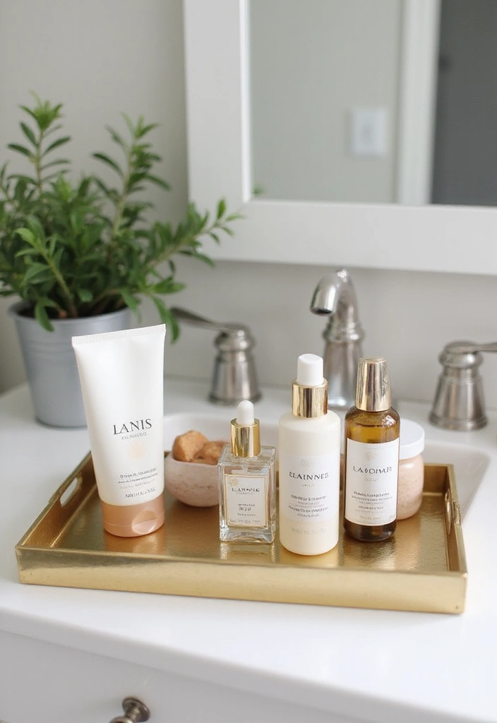 29 IKEA Bathroom Hack Ideas That Transform Your Space - 17. Stylish Vanity Tray