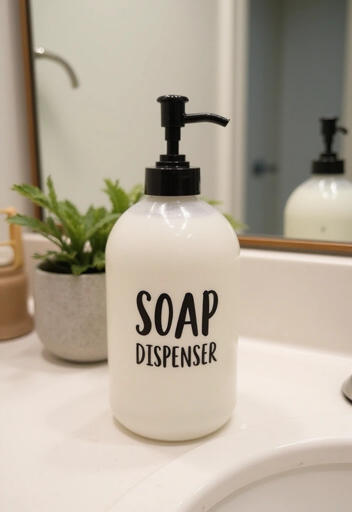 29 IKEA Bathroom Hack Ideas That Transform Your Space - 26. Customized Soap Dispenser