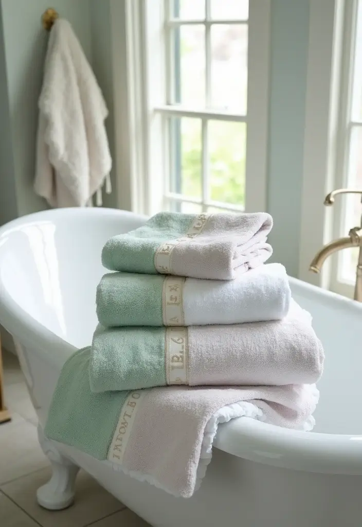 29 IKEA Bathroom Hack Ideas That Transform Your Space - 29. Personalized Bath Linens