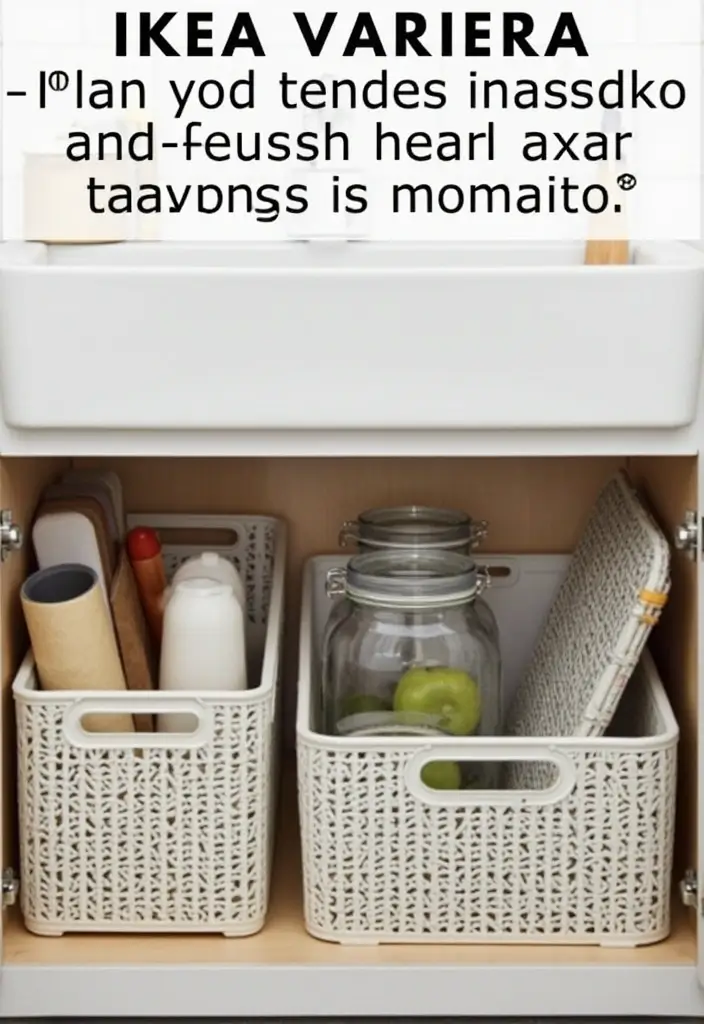 29 IKEA Bathroom Hack Ideas That Transform Your Space - 4. Under-Sink Organization