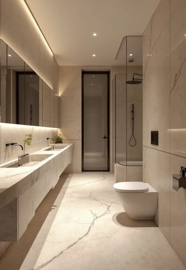 29 Photos in Bathroom Ideas That Look Chic - 17. Natural Stone Accents