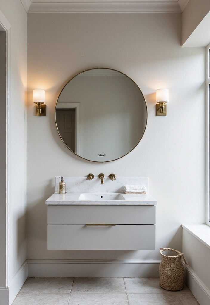 29 Photos in Bathroom Ideas That Look Chic - 2. Statement Mirrors