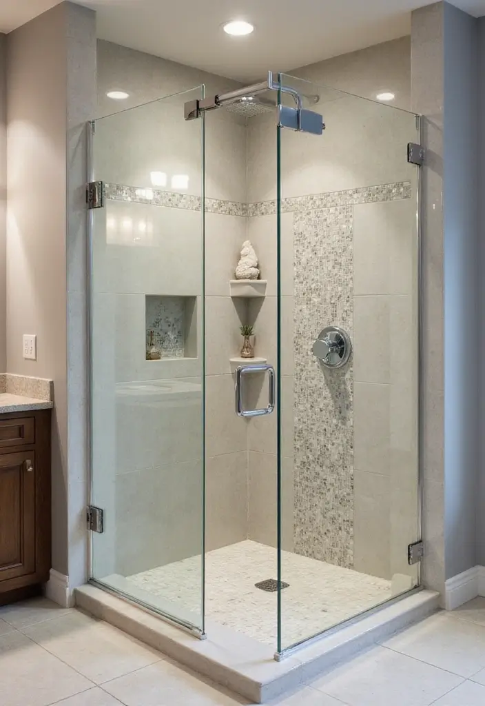 29 Photos in Bathroom Ideas That Look Chic - 20. Customized Shower Area
