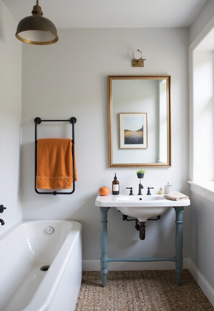 29 Photos in Bathroom Ideas That Look Chic - 23. Understated Color Pops