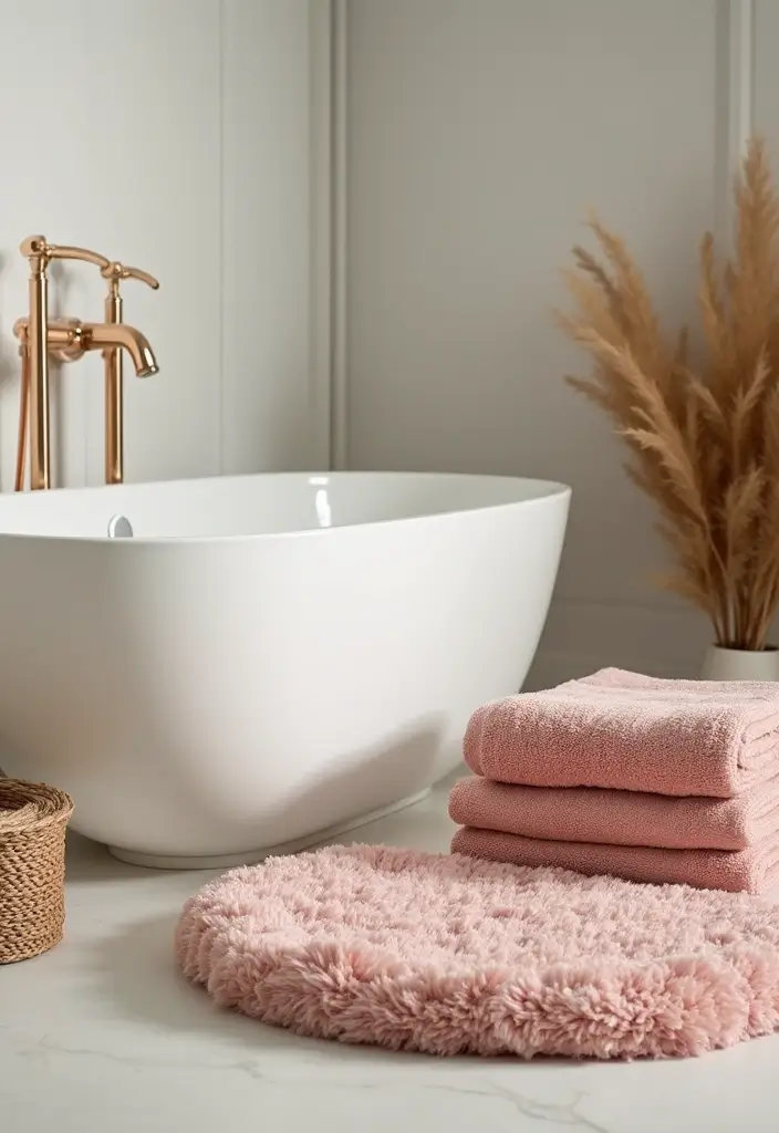 29 Photos in Bathroom Ideas That Look Chic - 5. Luxurious Textiles