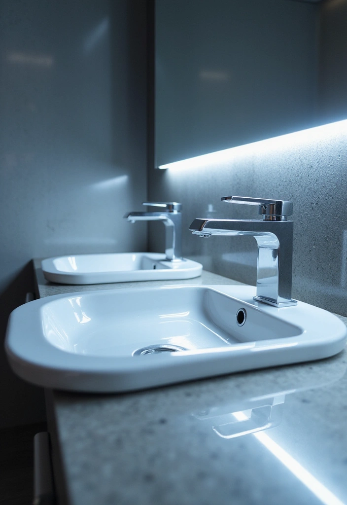 29 Table Top Wash Basin Ideas for Modern Bathrooms - 15. Smart Tech Basins