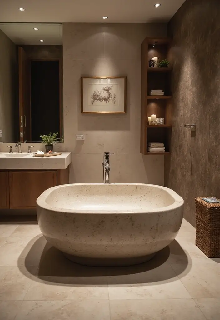 29 Table Top Wash Basin Ideas for Modern Bathrooms - 29. Elegant Freestanding Basins