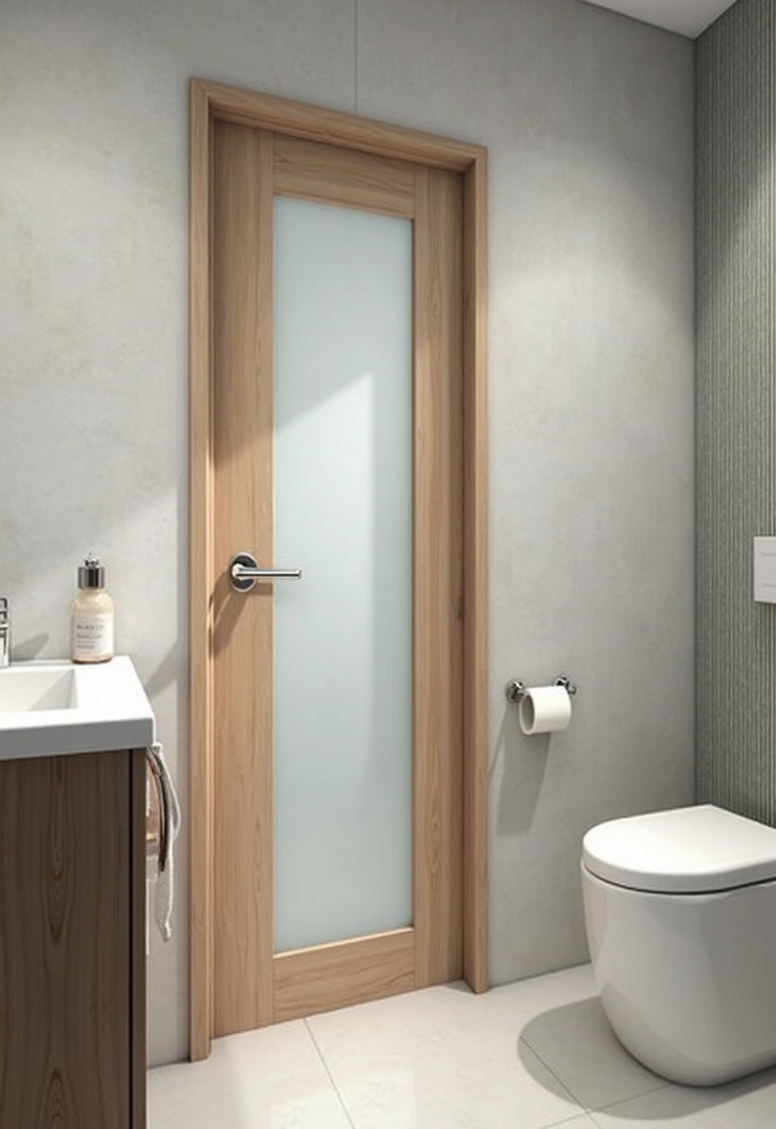 29 Tiny Bathroom Layout Ideas That Actually Work - 10. Pocket Doors for Accessibility