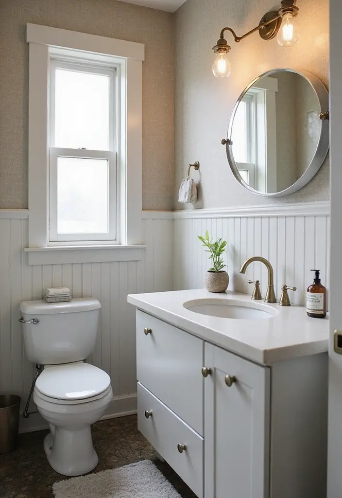 29 Tiny Bathroom Layout Ideas That Actually Work - 14. Unique Fixtures