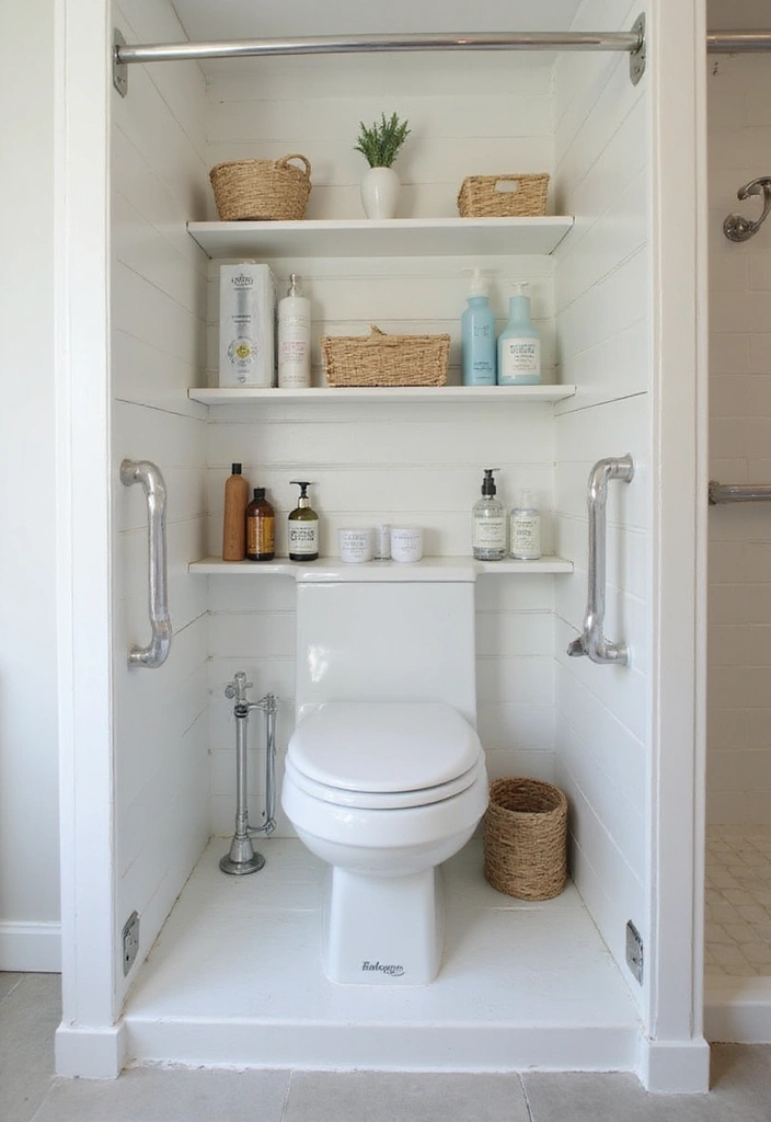 29 Tiny Bathroom Layout Ideas That Actually Work - 22. Innovative Shower Caddies
