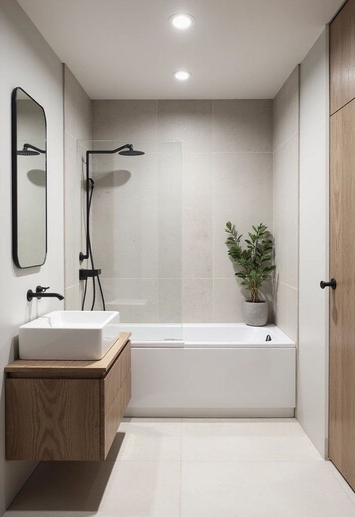 29 Tiny Bathroom Layout Ideas That Actually Work - 29. Minimalist Design Approach
