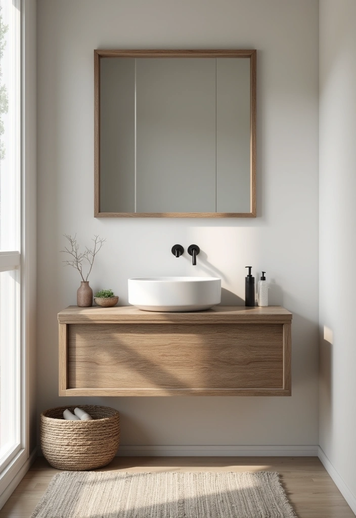 29 Tiny Bathroom Layout Ideas That Actually Work - 4. Floating Vanity Joys