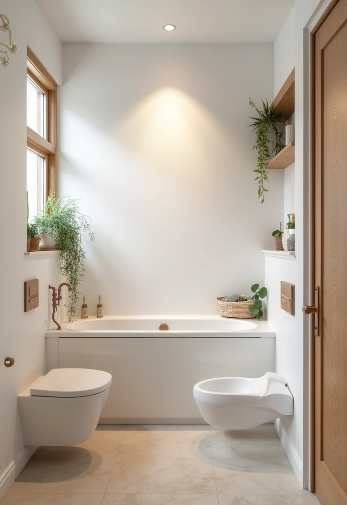 29 Tiny Bathroom Layout Ideas That Actually Work - 9. Color Palette Power