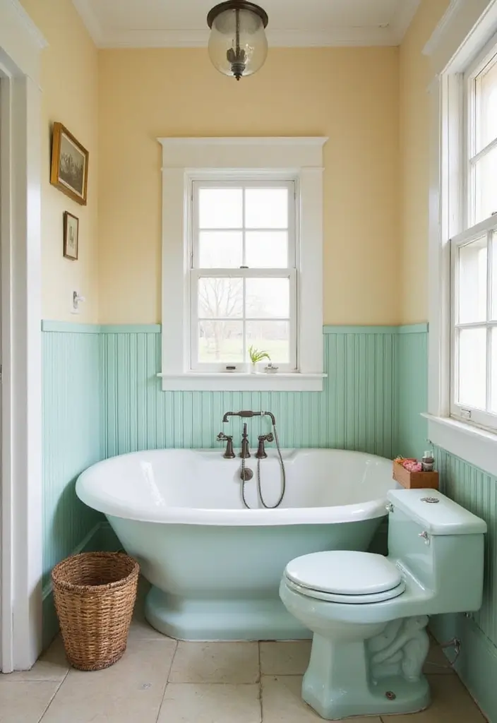 29 Wet Wall Bathroom Ideas That Add Texture - 15. Beadboard Walls